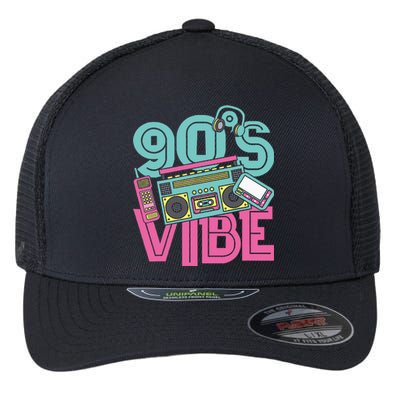 90s Vibe Vintage 1990s Music 90s Costume Party Nineties Flexfit Unipanel Trucker Cap