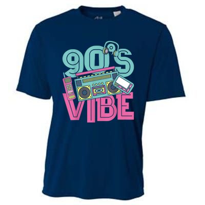 90s Vibe Vintage 1990s Music 90s Costume Party Nineties Cooling Performance Crew T-Shirt