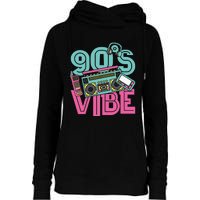 90s Vibe Vintage 1990s Music 90s Costume Party Nineties Womens Funnel Neck Pullover Hood