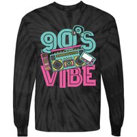 90s Vibe Vintage 1990s Music 90s Costume Party Nineties Tie-Dye Long Sleeve Shirt