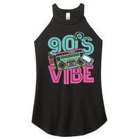 90s Vibe Vintage 1990s Music 90s Costume Party Nineties Women's Perfect Tri Rocker Tank