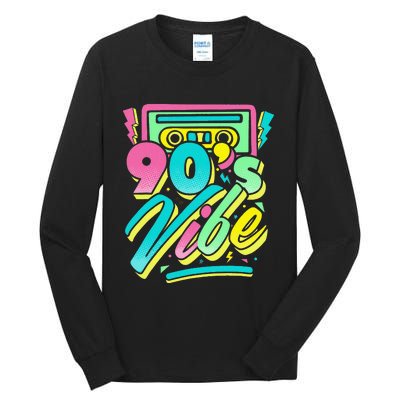 90s Vibe Vintage Retro Costume Party Nineties Tall Long Sleeve T-Shirt