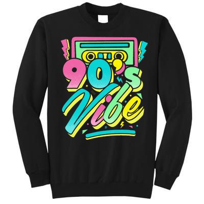 90s Vibe Vintage Retro Costume Party Nineties Tall Sweatshirt