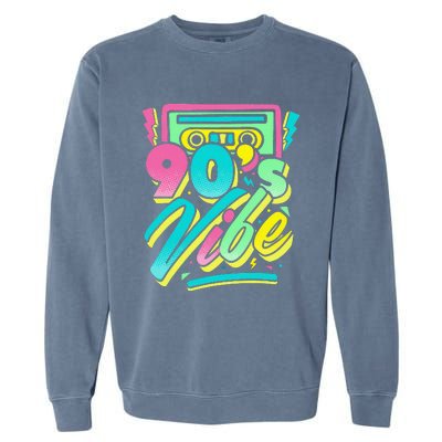 90s Vibe Vintage Retro Costume Party Nineties Garment-Dyed Sweatshirt