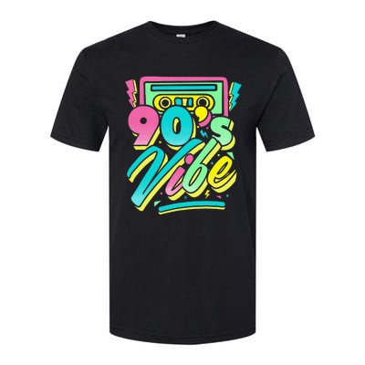 90s Vibe Vintage Retro Costume Party Nineties Softstyle CVC T-Shirt