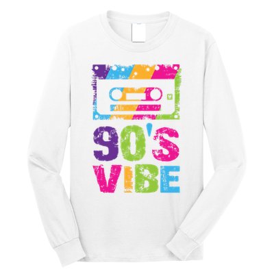 90s Vibe Vintage 1990s Music 90s Costume Party Nineties Long Sleeve Shirt
