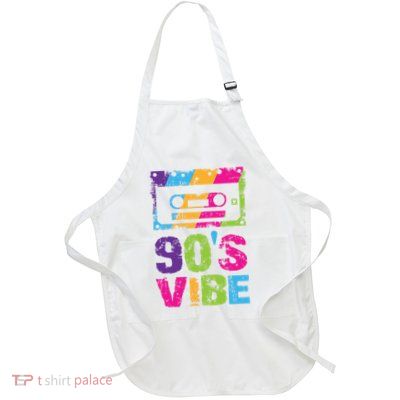 90s Vibe Vintage 1990s Music 90s Costume Party Nineties Apron