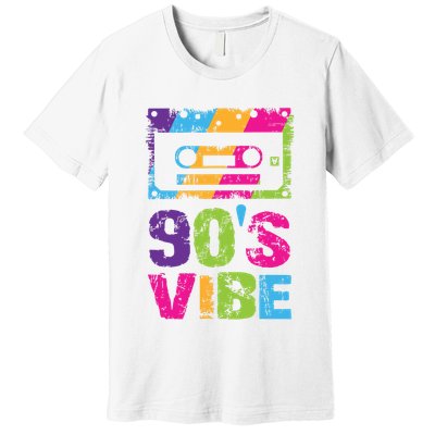 90s Vibe Vintage 1990s Music 90s Costume Party Nineties Premium T-Shirt