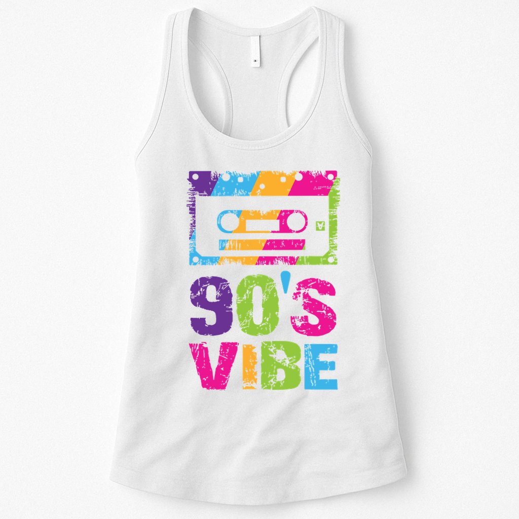90s Vibe Vintage 1990s Music 90s Costume Party Nineties Womens Tank Top