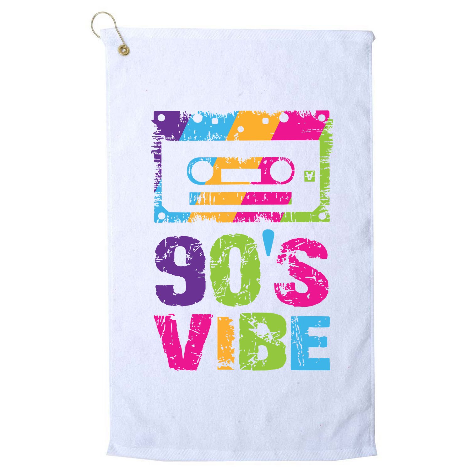 90s Vibe Vintage 1990s Music 90s Costume Party Nineties Golf Towel