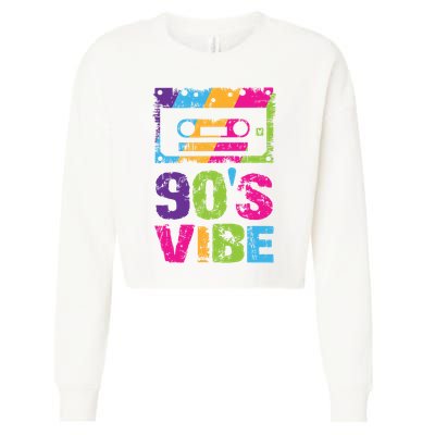 90s Vibe Vintage 1990s Music 90s Costume Party Nineties Cropped Pullover Crew