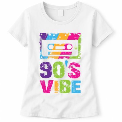 90s Vibe Vintage 1990s Music 90s Costume Party Nineties Womens T-Shirt