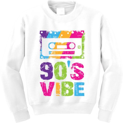 90s Vibe Vintage 1990s Music 90s Costume Party Nineties Kids Sweatshirt