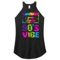 90s Vibe Vintage 1990s Music 90s Costume Party Nineties Women’s Perfect Tri Rocker Tank