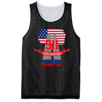 9/11 We Will Never Forget September 11th Patriot Day Mesh Reversible Basketball Jersey Tank