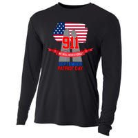 9/11 We Will Never Forget September 11th Patriot Day Cooling Performance Long Sleeve Crew