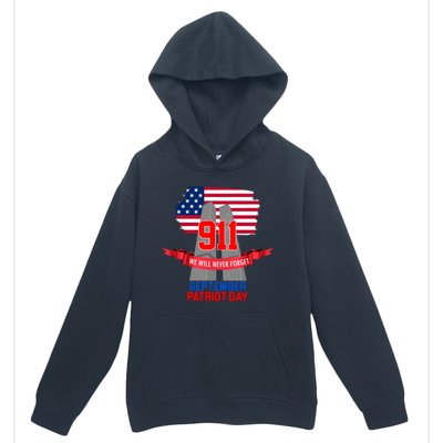 9/11 We Will Never Forget September 11th Patriot Day Urban Pullover Hoodie