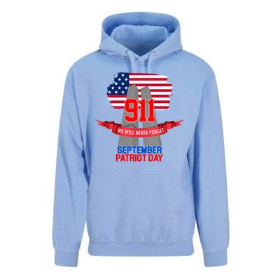 9/11 We Will Never Forget September 11th Patriot Day Unisex Surf Hoodie