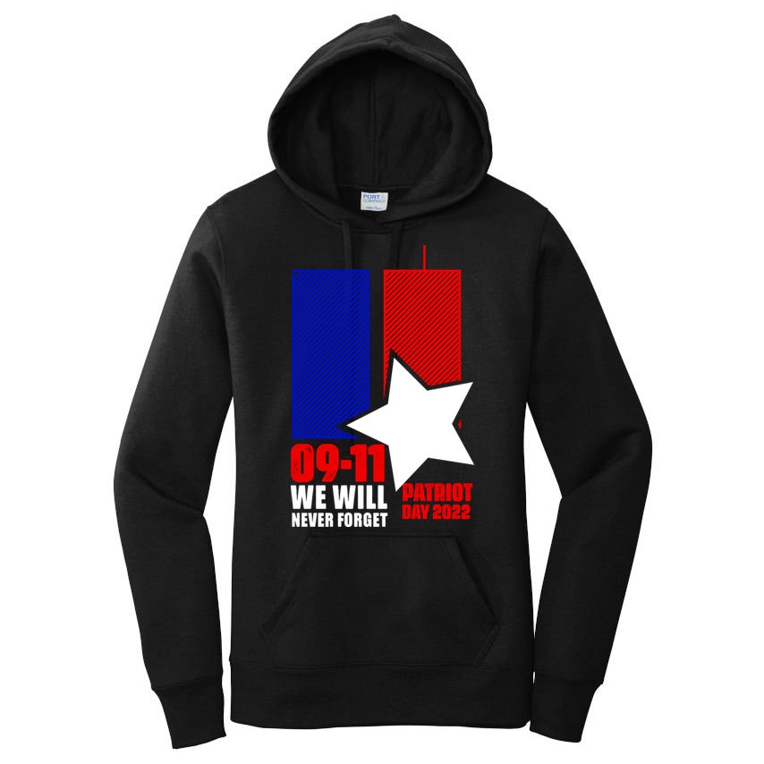 911 We Will Never Forget, 911 Memorial Twin Tower, Patriot Day Women's Pullover Hoodie