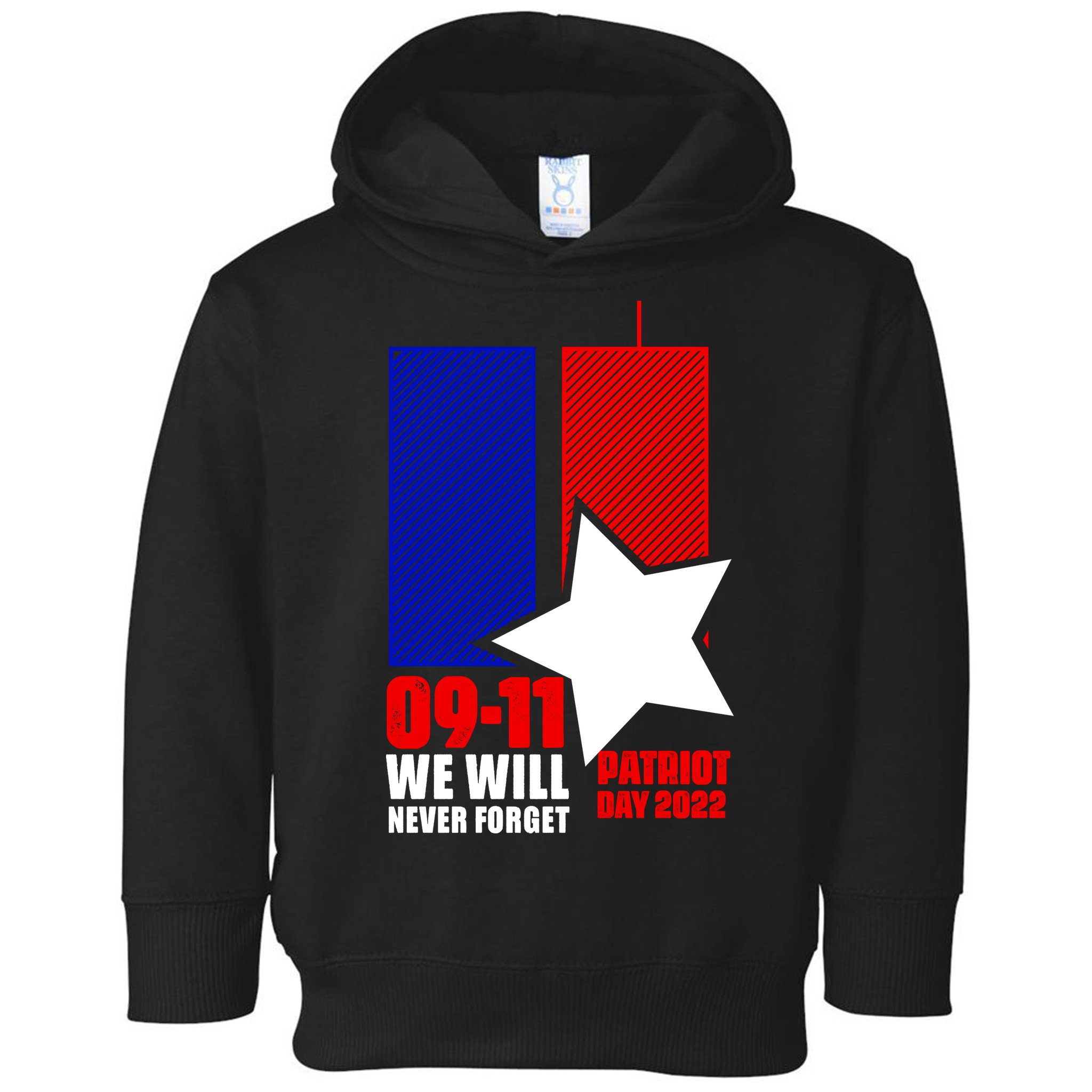 911 We Will Never Forget, 911 Memorial Twin Tower, Patriot Day Toddler Hoodie