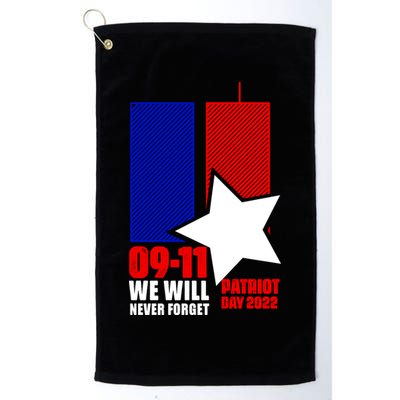 911 We Will Never Forget, 911 Memorial Twin Tower, Patriot Day Golf Towel