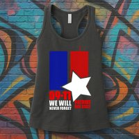 911 We Will Never Forget, 911 Memorial Twin Tower, Patriot Day Womens Tank Top