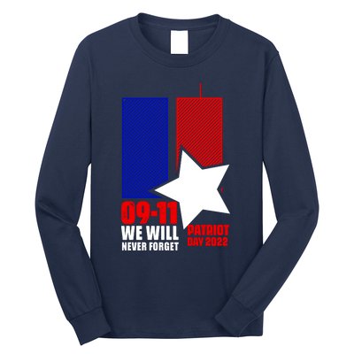 911 We Will Never Forget, 911 Memorial Twin Tower, Patriot Day Long Sleeve Shirt