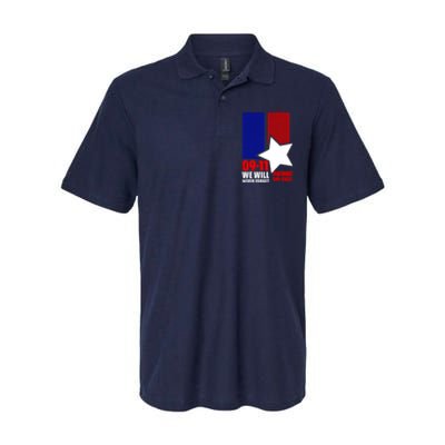 911 We Will Never Forget, 911 Memorial Twin Tower, Patriot Day Softstyle Adult Sport Polo