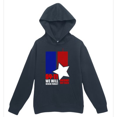 911 We Will Never Forget, 911 Memorial Twin Tower, Patriot Day Urban Pullover Hoodie