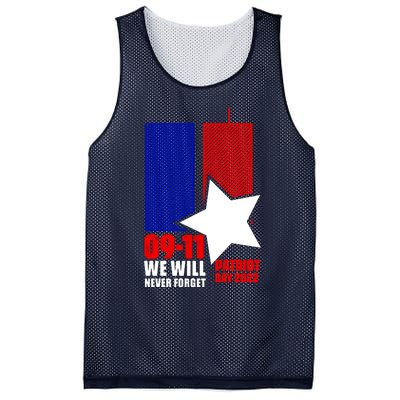 911 We Will Never Forget, 911 Memorial Twin Tower, Patriot Day Mesh Reversible Basketball Jersey Tank