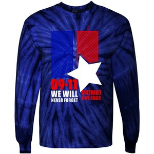 911 We Will Never Forget, 911 Memorial Twin Tower, Patriot Day Tie-Dye Long Sleeve Shirt