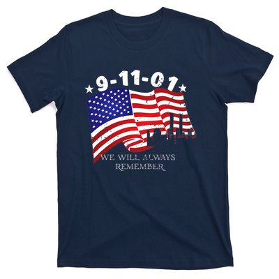 9/11/01 We Will Always Remember T-Shirt