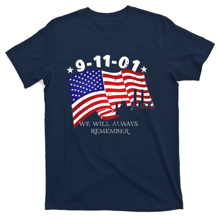 9/11/01 We Will Always Remember T-Shirt