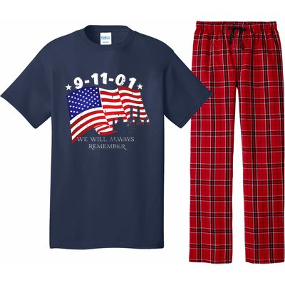 9/11/01 We Will Always Remember Pajama Set