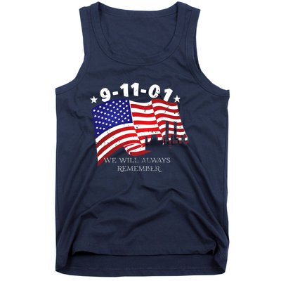 9/11/01 We Will Always Remember Tank Top