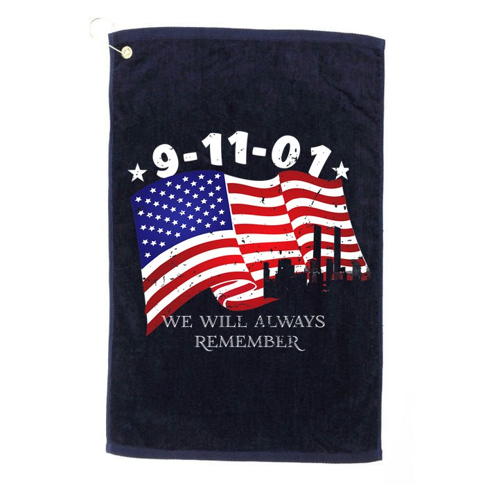 9/11/01 We Will Always Remember Golf Towel