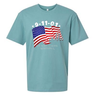 9/11/01 We Will Always Remember Sueded Cloud Jersey T-Shirt