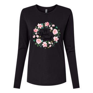 99 Years Loved 99 Years Old Floral 99th Birthday Gift Womens Cotton Relaxed Long Sleeve T-Shirt