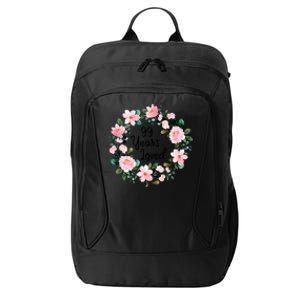 99 Years Loved 99 Years Old Floral 99th Birthday Gift City Backpack