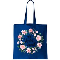 99 Years Loved 99 Years Old Floral 99th Birthday Gift Tote Bag