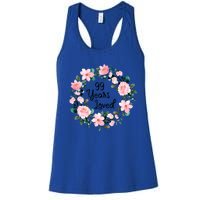 99 Years Loved 99 Years Old Floral 99th Birthday Gift Women's Racerback Tank