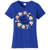 99 Years Loved 99 Years Old Floral 99th Birthday Gift Women's T-Shirt