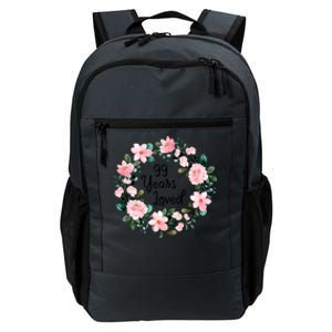 99 Years Loved 99 Years Old Floral 99th Birthday Gift Daily Commute Backpack