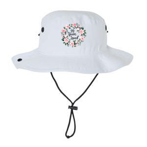 99 Years Loved 99 Years Old Floral 99th Birthday Gift Legacy Cool Fit Booney Bucket Hat