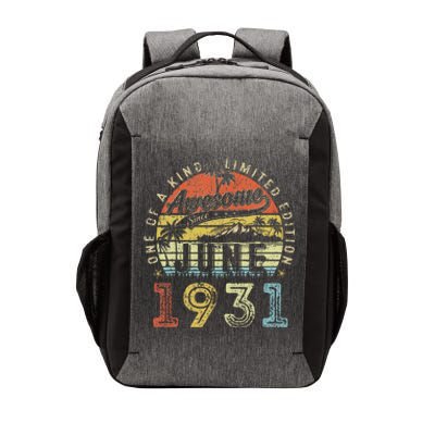 92 Year Old Awesome Since June 1931 92th Birthday Vector Backpack