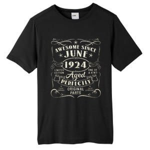 99 Year Old Awesome Since June 1924 99th Birthday Tall Fusion ChromaSoft Performance T-Shirt