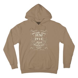 99 Year Old Awesome Since June 1924 99th Birthday Hoodie