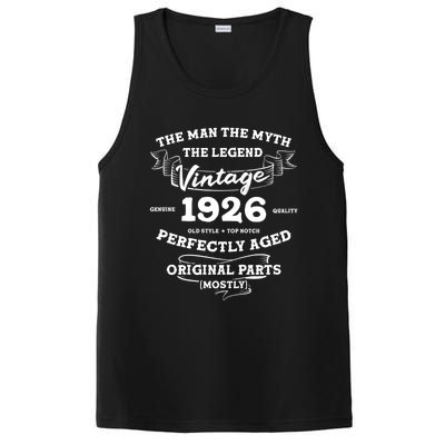 96 Year Old The The Myth The Legend 1926 96th Birthday Cute Gift PosiCharge Competitor Tank