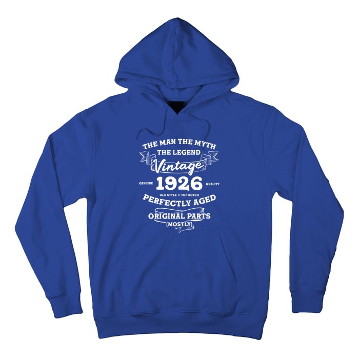 96 Year Old The The Myth The Legend 1926 96th Birthday Cute Gift Hoodie