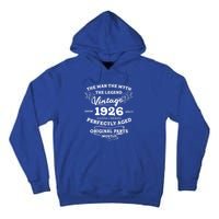 96 Year Old The The Myth The Legend 1926 96th Birthday Cute Gift Tall Hoodie